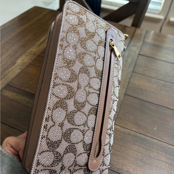 Coach Tabby 26 Medium Crystal Signature Jacquard Shoulder Bag - Picture 3 of 16